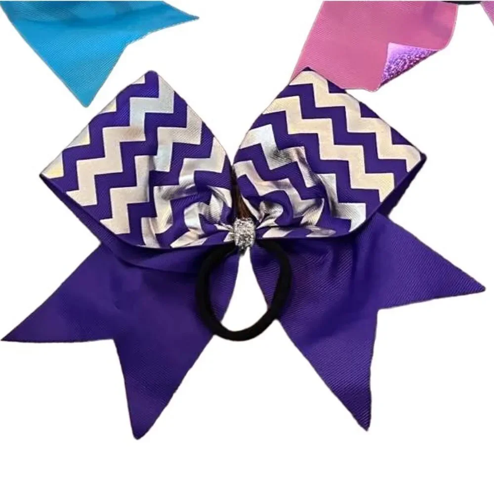 Bundle of 3 Large 8” Cheer Bows – High Quality